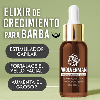 KIT WOLVERMAN <p> Tratamiento para crecimiento de barba